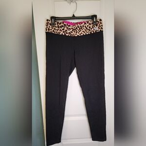 Victorias Secret Leopard High Waist Pink Leggings